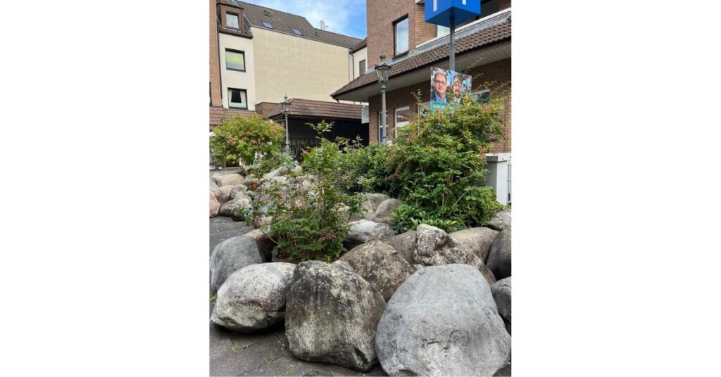 Der Eingang zum Parkhaus in Siegburg