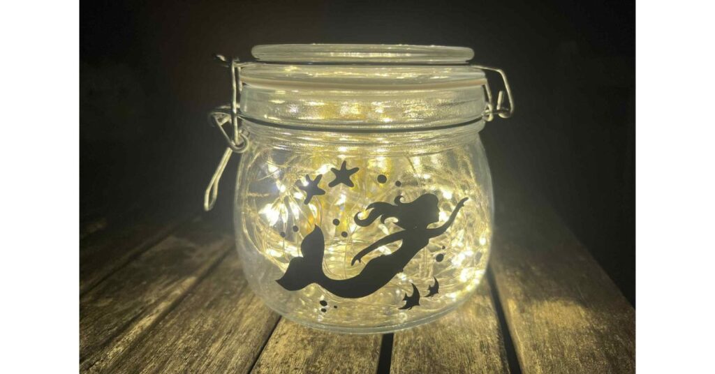 Ein Meerjungfrauen-Glas