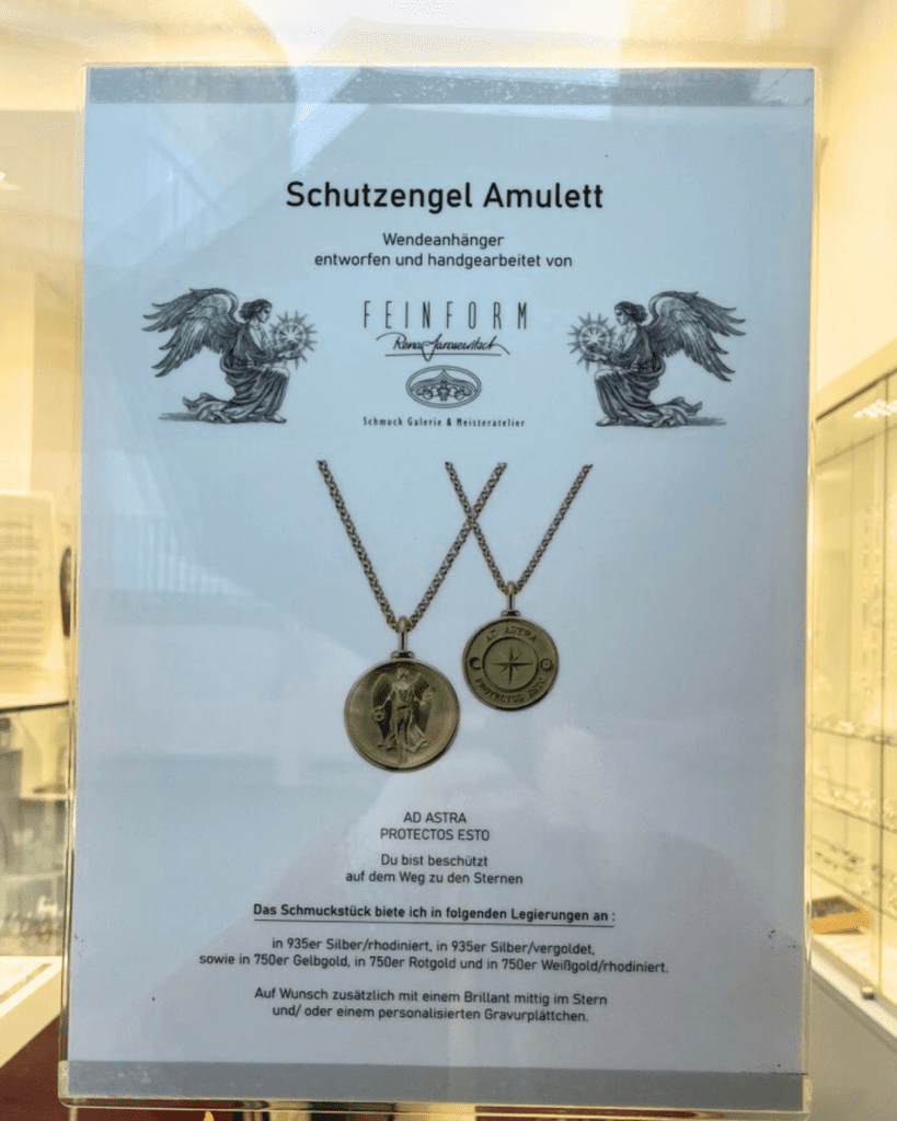 Schutzengel Amulett bei einem Frankfurter Juwelier