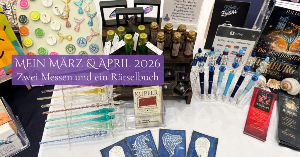 Monatsrückblick März und April: Zwei Messen und ein Rätselbuch